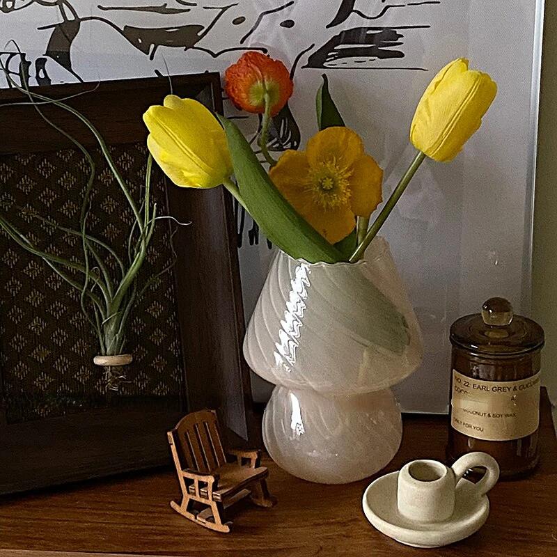 Nordic Stripy Glass Vase by Bowlift