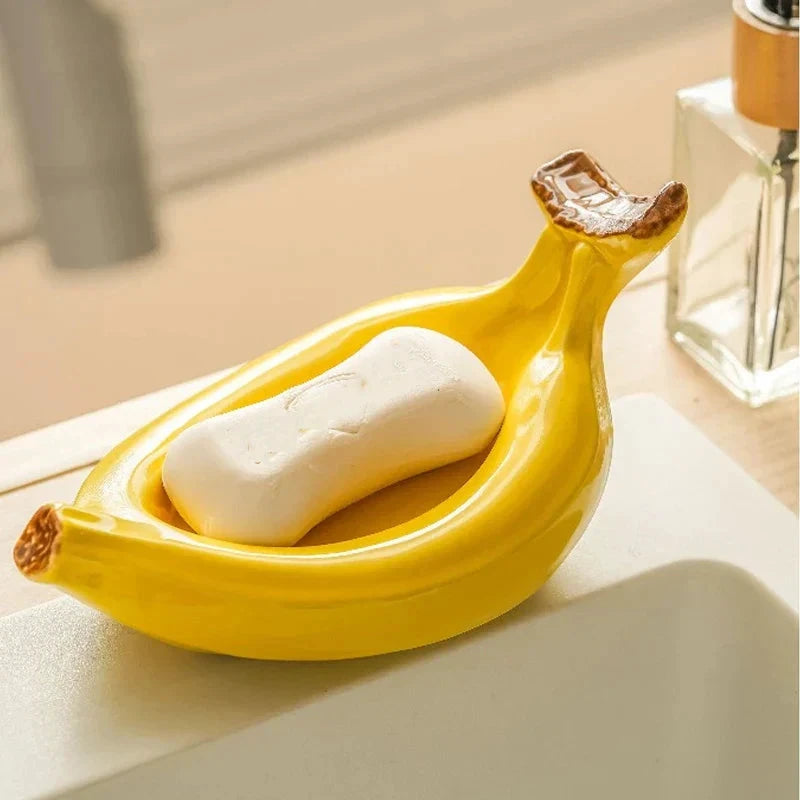 Creative Ceramic Banana Soap Box by Bowlift