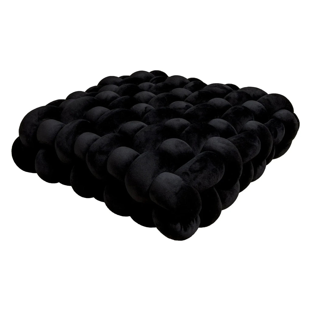 Chunky Woven Knot Cushion by Bowlift