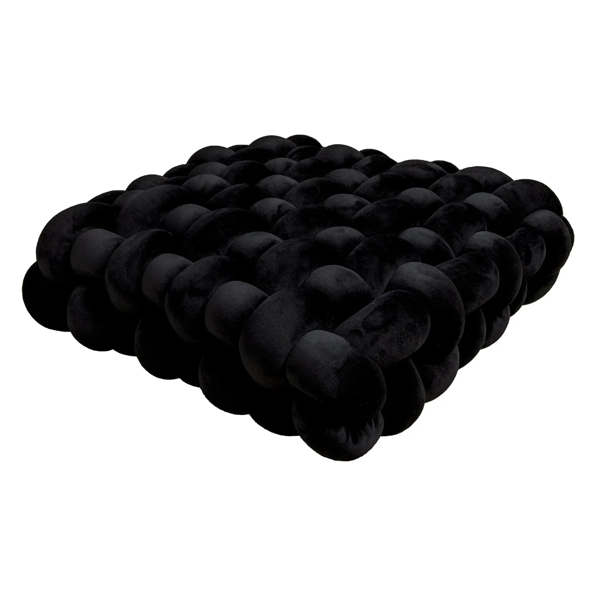 Chunky Woven Knot Cushion by Bowlift