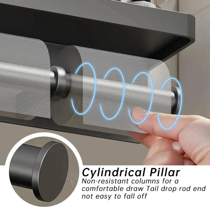 Wall-Mounted Aluminum Alloy Tissue holder by BowLift