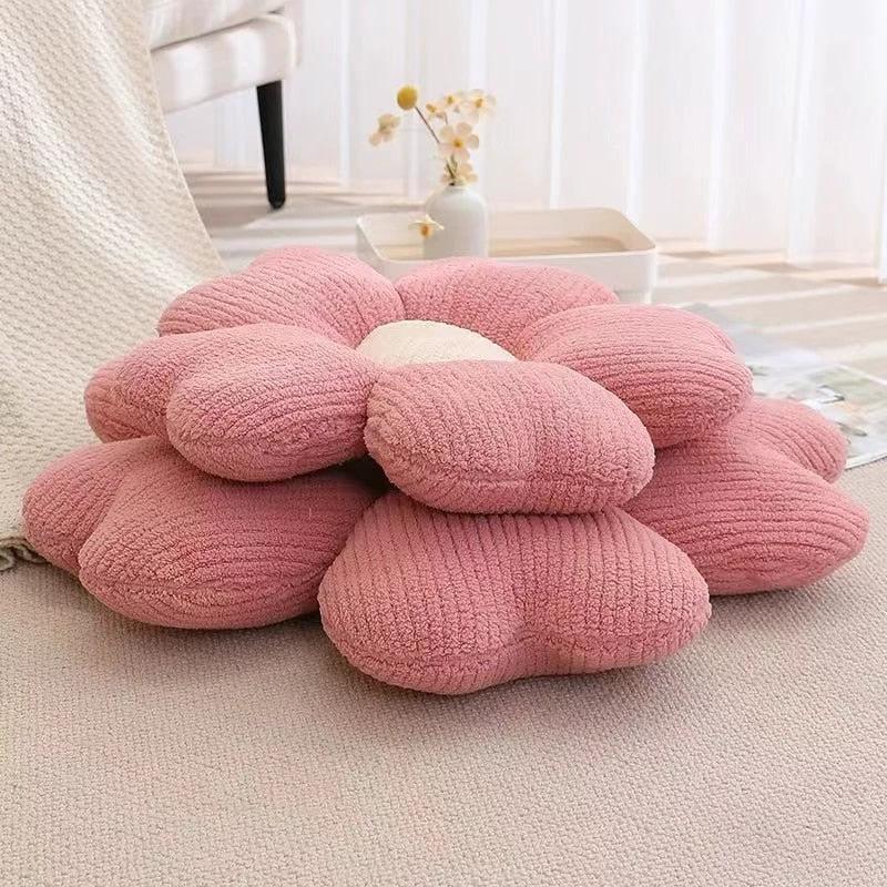 Fluffy Clover Flower Cushion by Bowlift
