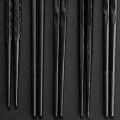 DineLux – Luxurious Chopstick Set with Refined Designs (5 Pairs) by BowLift