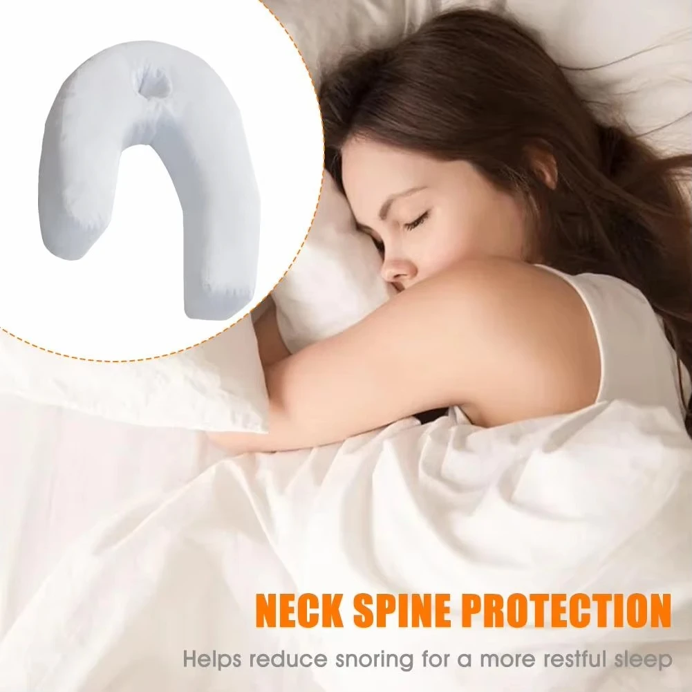 U-Shaped Side Sleeper Pillow for Neck and Spine Support by BowLift