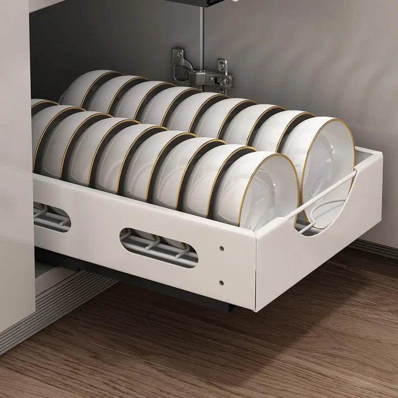 Under the Cabinet Smart Dish Organizer Rack by BowLift