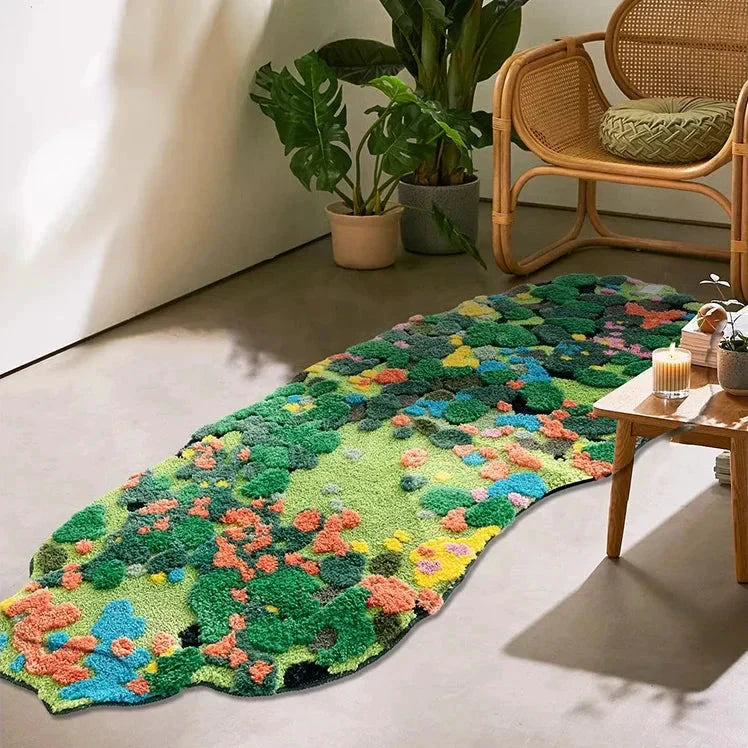 Moss Tufting Bathroom Mat by Bowlift