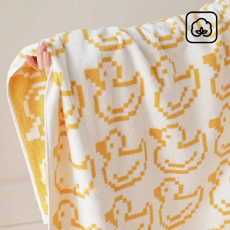 Reversible Animal Print Cotton Towel by Bowlift