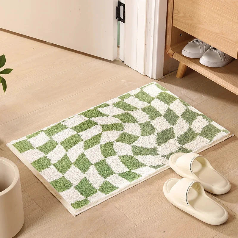 Checkerboard Bathroom Mat by Bowlift
