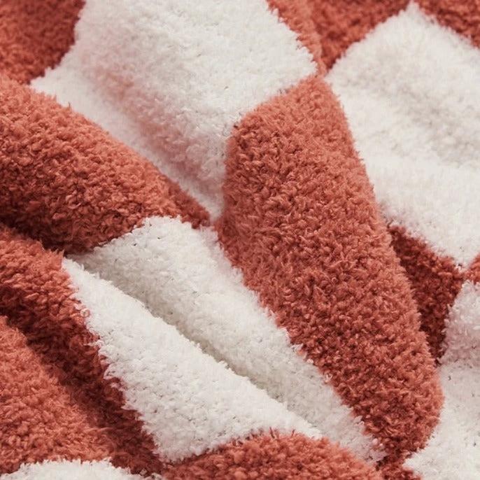COLOURFUL CHECKERBOARD THROW by Bowlift