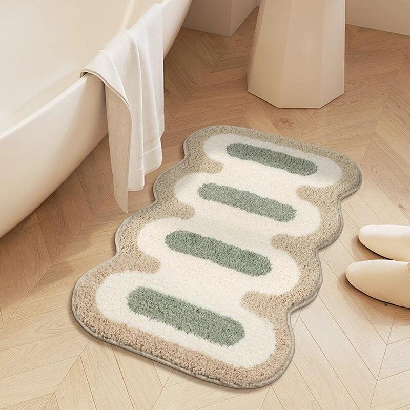 Geometric Tufting Bath Mat by Bowlift