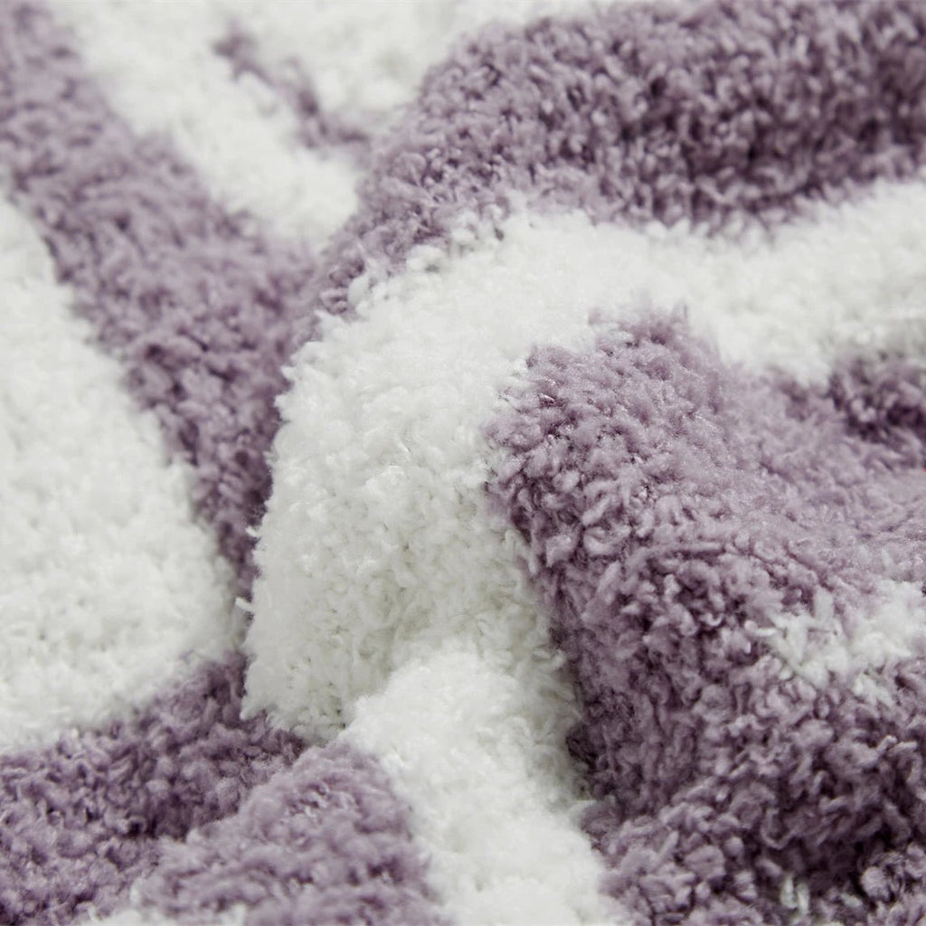 Smiley Checkered Blanket by Bowlift