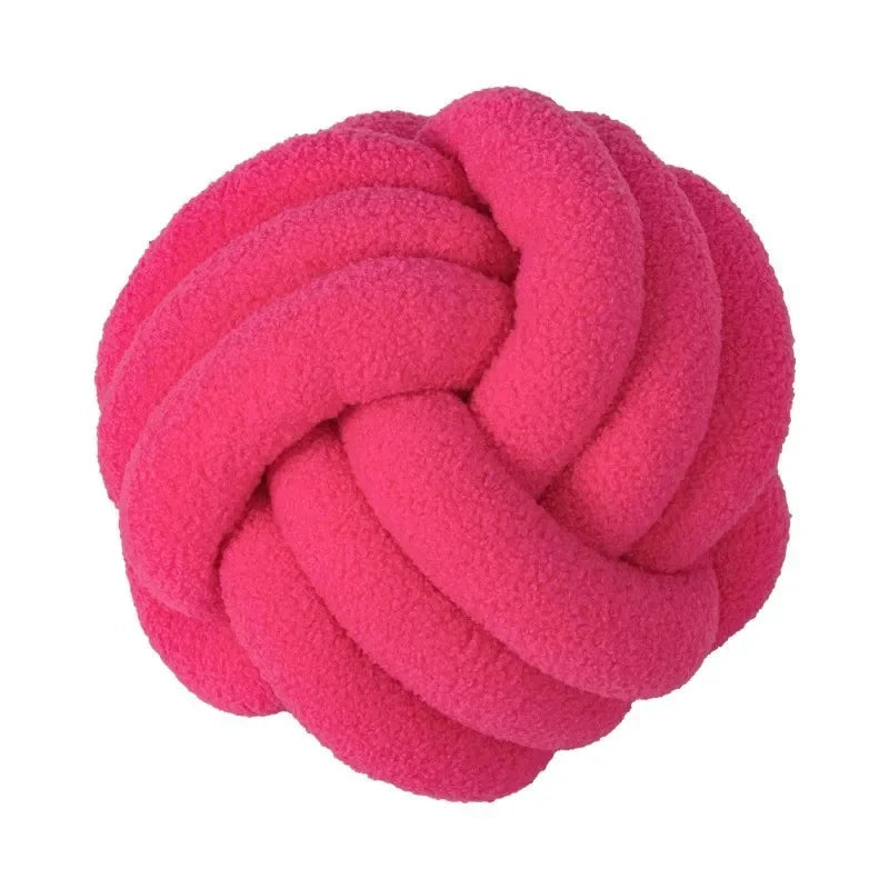 Boucle Rope Knot Ball Cushion by Bowlift
