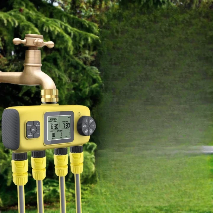 HydroVista - 4-Zone Digital Water System with LCD Screen and IPX7 Waterproof Smart Valve System Bowlift by Bowlift