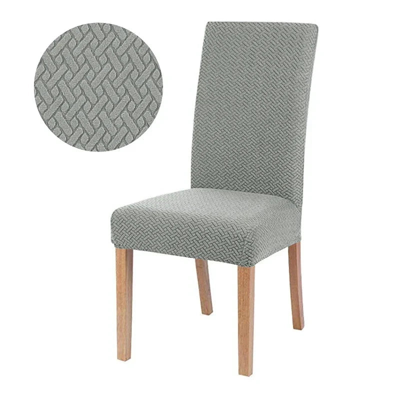 Chair Cover Velvona | Elastic & Thick Padded | Jacquard Stretch Cover | Washable & Wrinkle-Free by BowLift