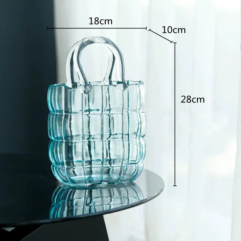 Glass Bag Vase