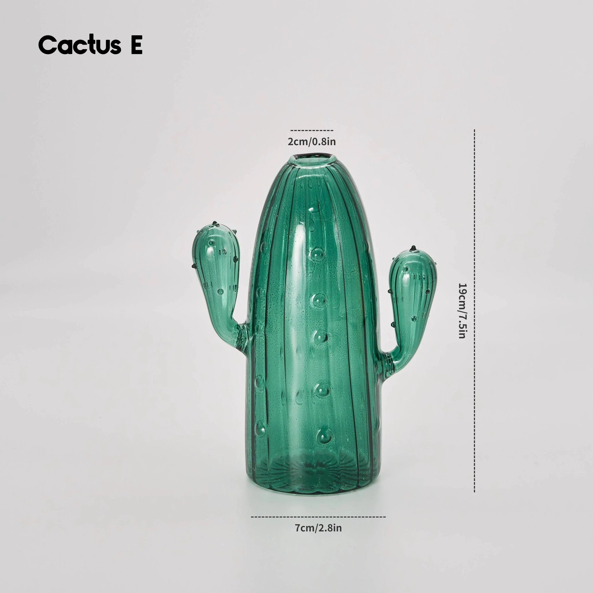 Cactus Glass Vase by Bowlift