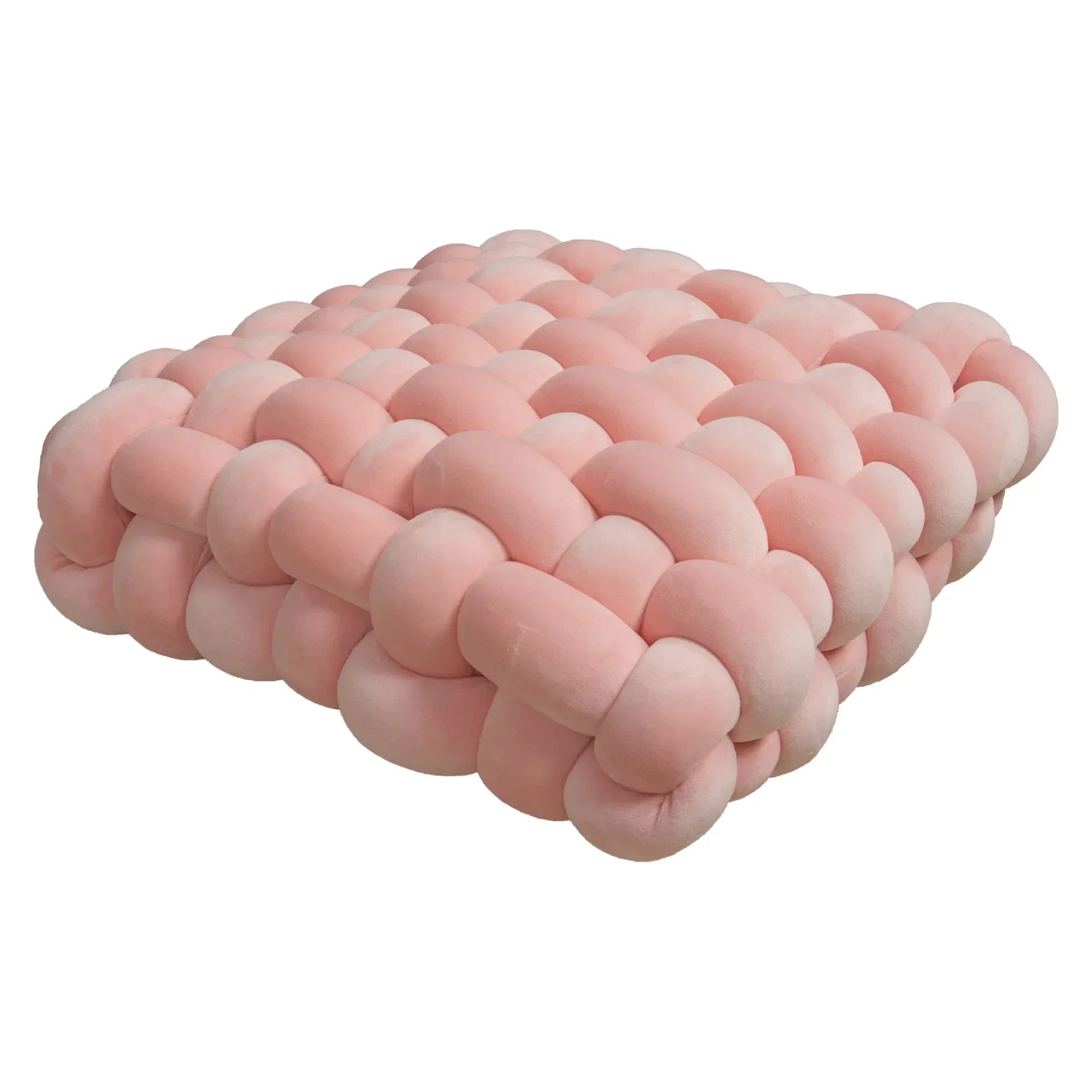 Chunky Woven Knot Cushion by Bowlift