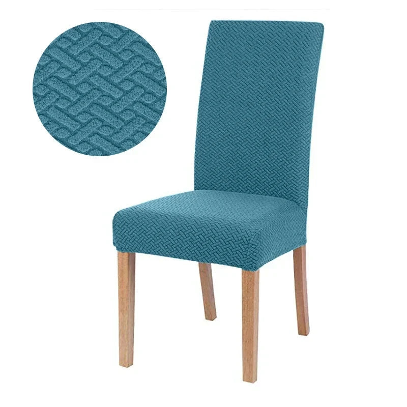 Chair Cover Velvona | Elastic & Thick Padded | Jacquard Stretch Cover | Washable & Wrinkle-Free by BowLift