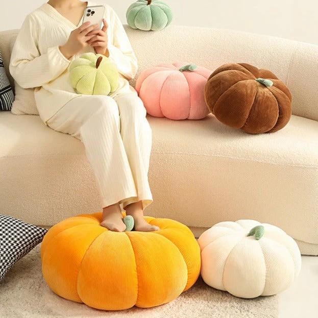 Fluffy Pumpkin Cushion by Bowlift