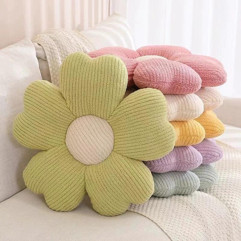 Fluffy Clover Flower Cushion by Bowlift