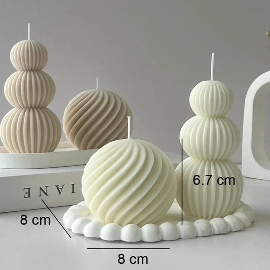 Creative Geometric Scented Candle Golf Ball Design Decoration by BowLift