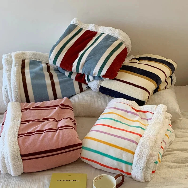 Stripe Sofa Throw by Bowlift