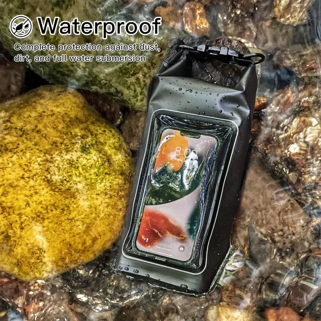 AquaVault Waterproof Dry Bag 2L | With Touchscreen Window | Outdoor Bag for Kayaking, Trekking & Water Sports by BowLift