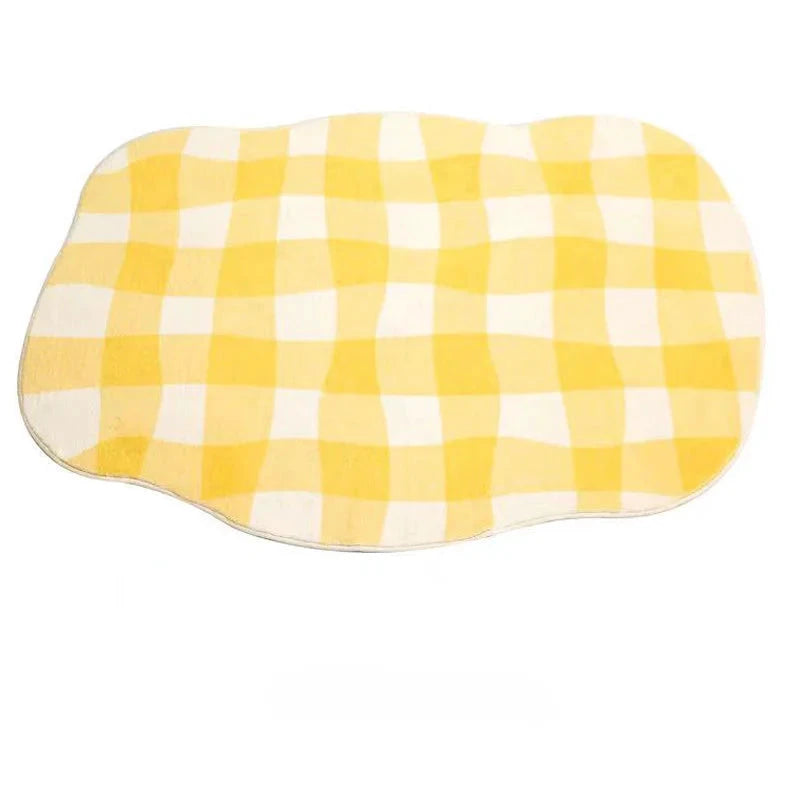 Plaid Wonky Rug by Bowlift
