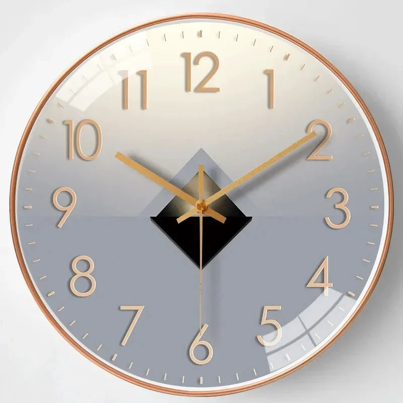 SilentTime - Digital Wall Clock in Classic Style - 8 Inch Bowlift by Bowlift