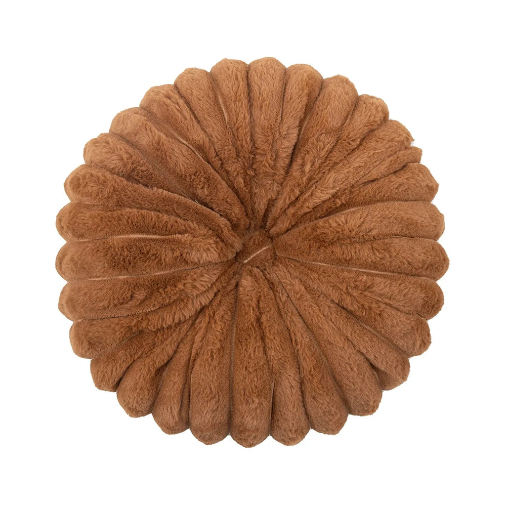 Fluffy Pastel Pumpkin Cushion by Bowlift
