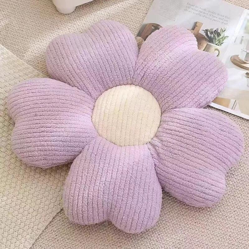 Fluffy Clover Flower Cushion by Bowlift