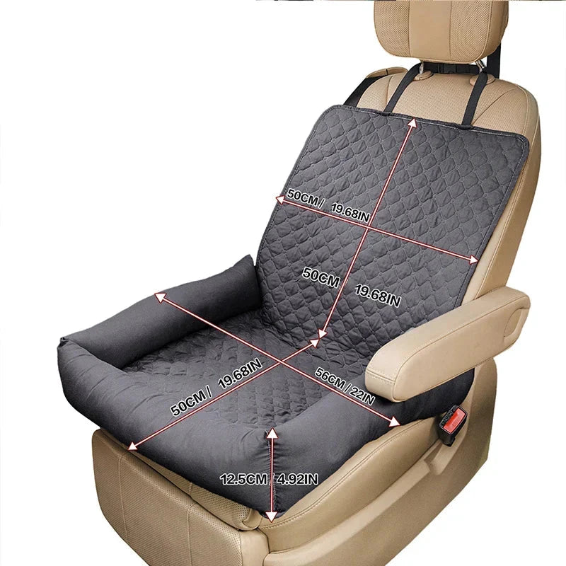 Pawmodo Waterproof Dog Car Seat Cover | Portable Travel Bed for Car | Anti-Soil | For Small & Medium Dogs by BowLift