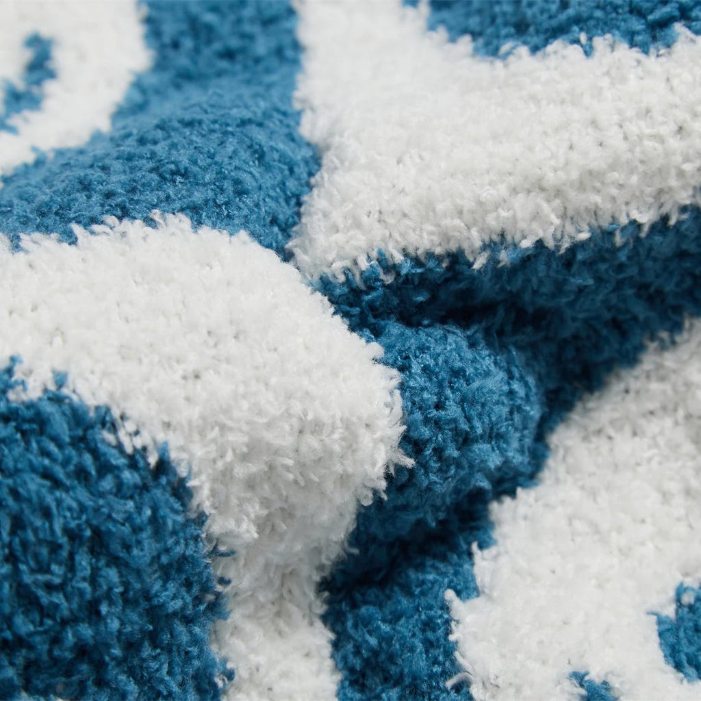 Smiley Checkered Blanket by Bowlift