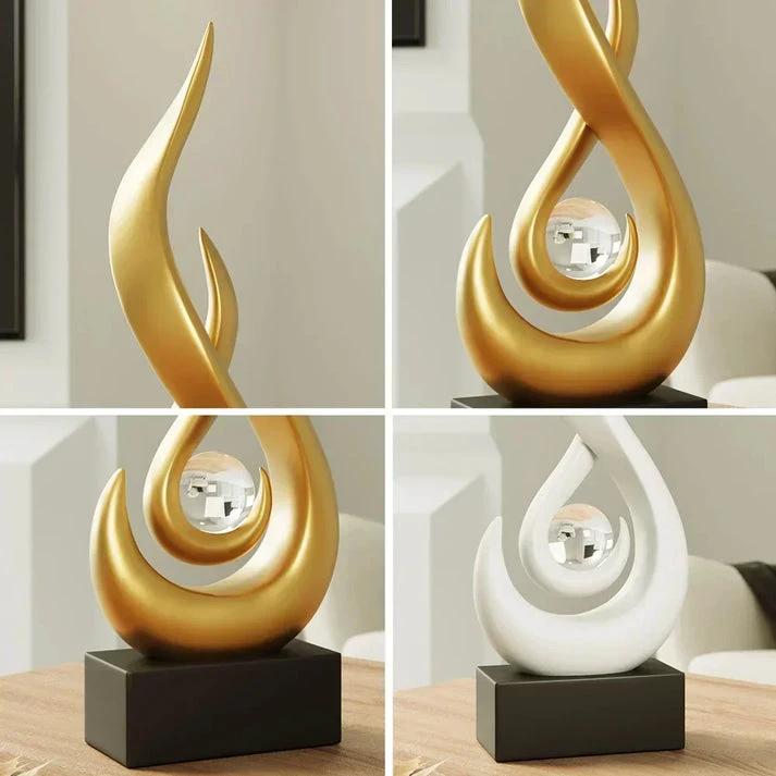 FlowSphere decorative sculpture - elegant room design Bowlift by Bowlift