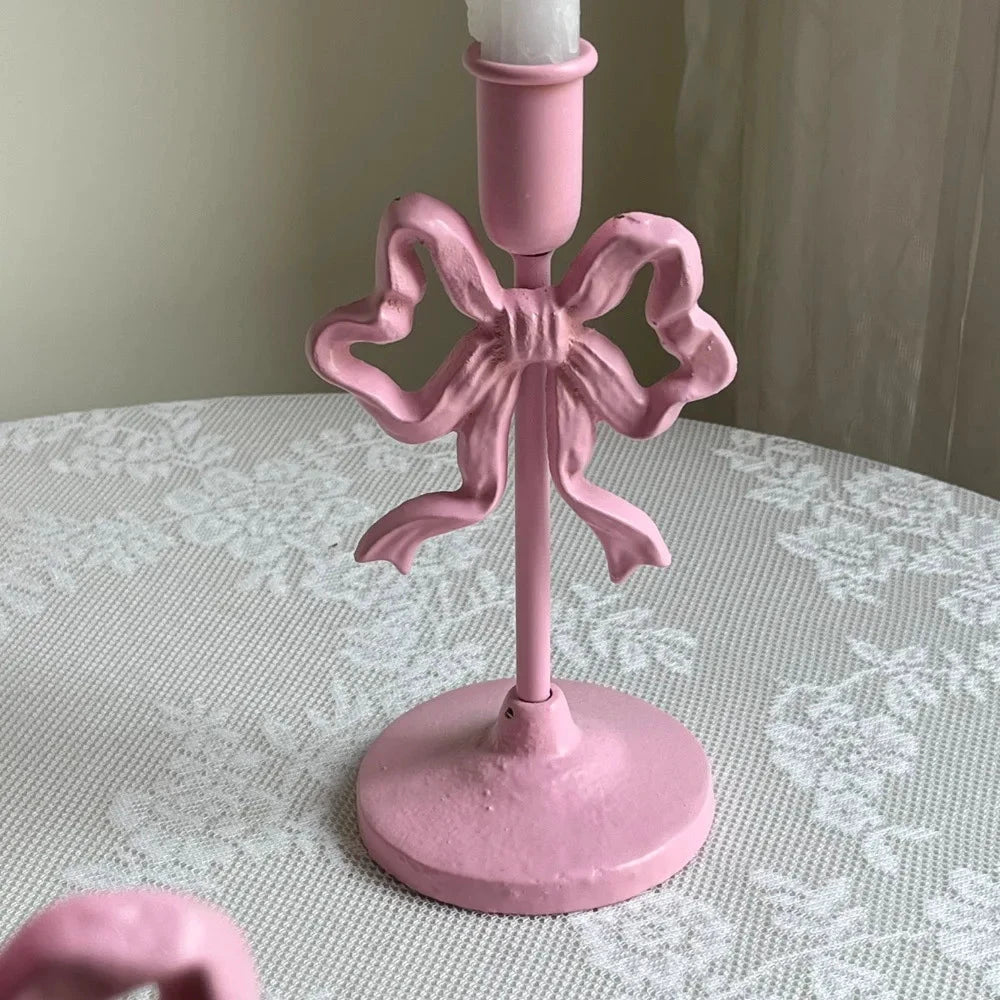 French Wrought Iron Candle Holder by Bowlift