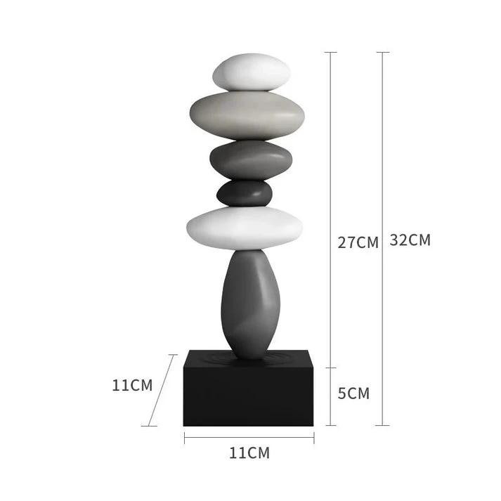 StoneBalance - Modern stable stone sculpture Bowlift by Bowlift
