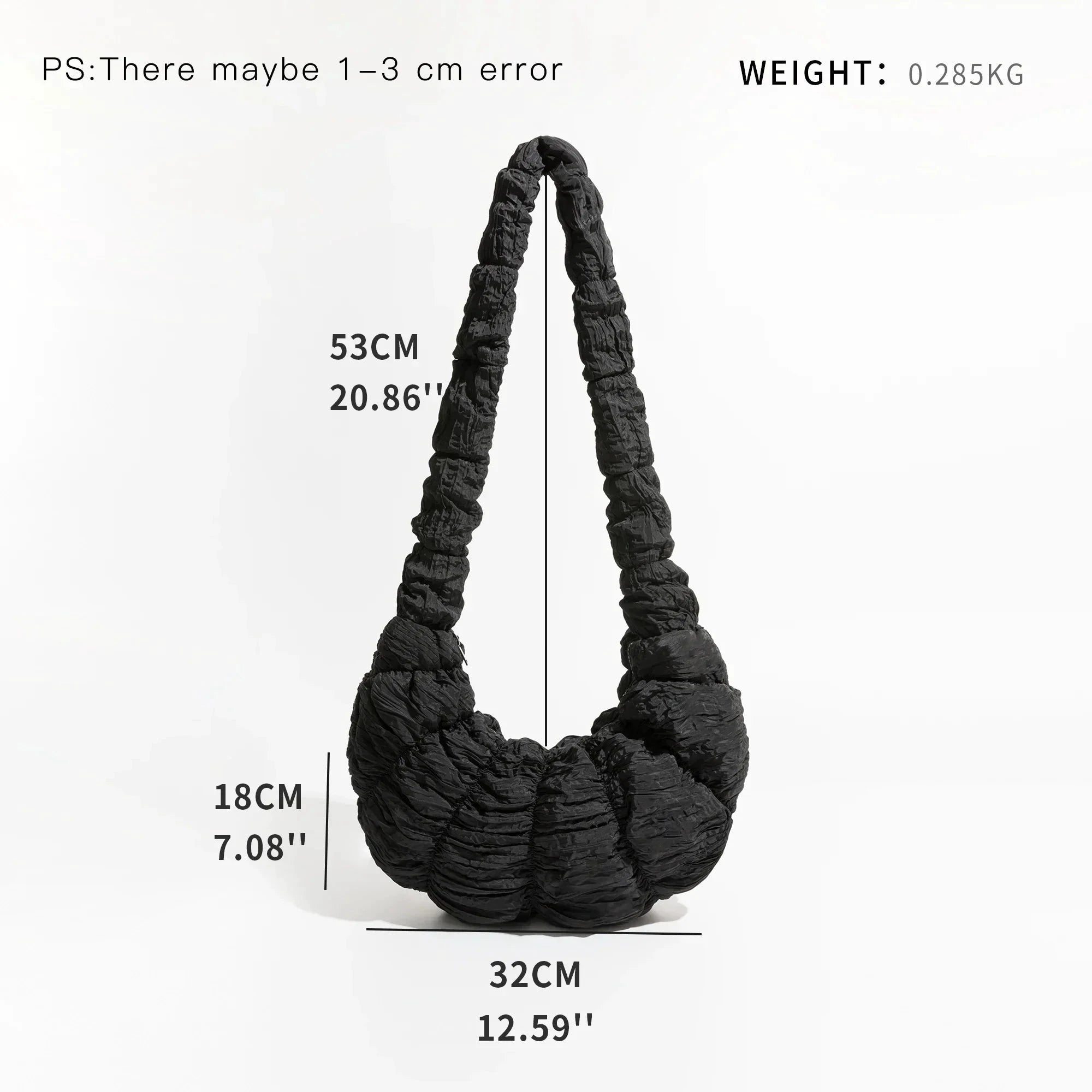 Puff Croissant Shoulder Bag by BowLift