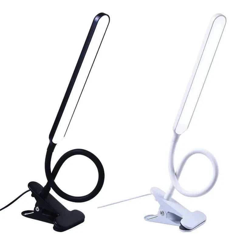 LED Clamp Light LumaFlex | 3 Light Colors & 10 Brightness Levels | USB Operation | Flexible Gooseneck | Eye-Friendly & Dimmable by BowLift