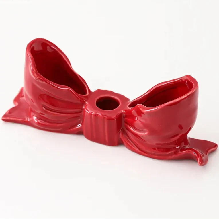 Bowknot-Shaped Ceramic Candle Holder by Bowlift
