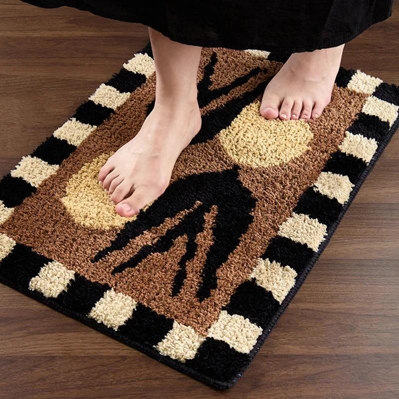 Swallowtail Fluffy Bath Mat by Bowlift