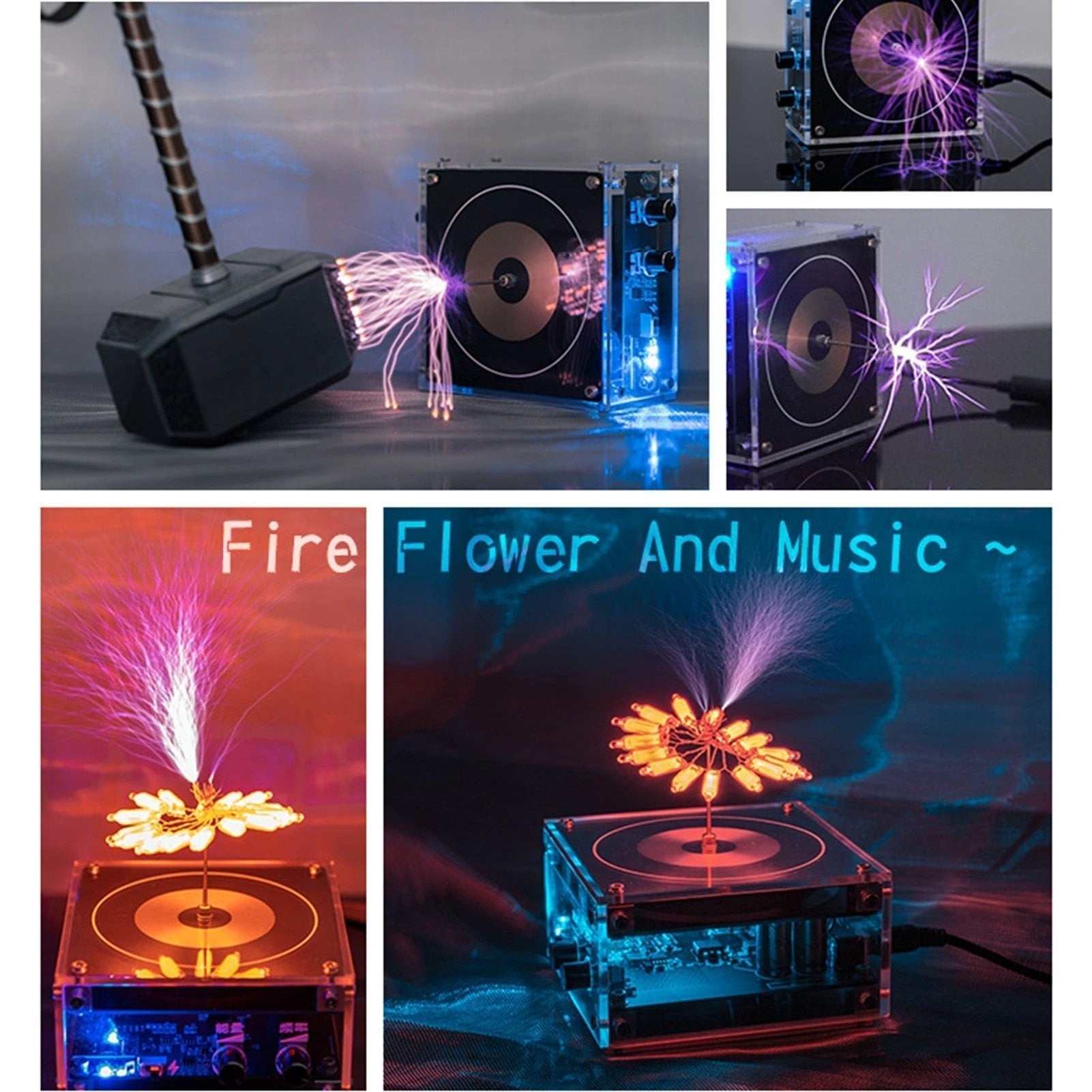 Wireless Tesla Coil High-Frequency Lighting Speaker by BowLift
