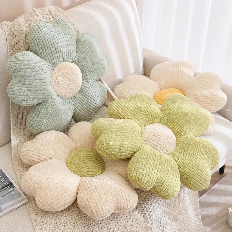 Fluffy Clover Flower Cushion by Bowlift