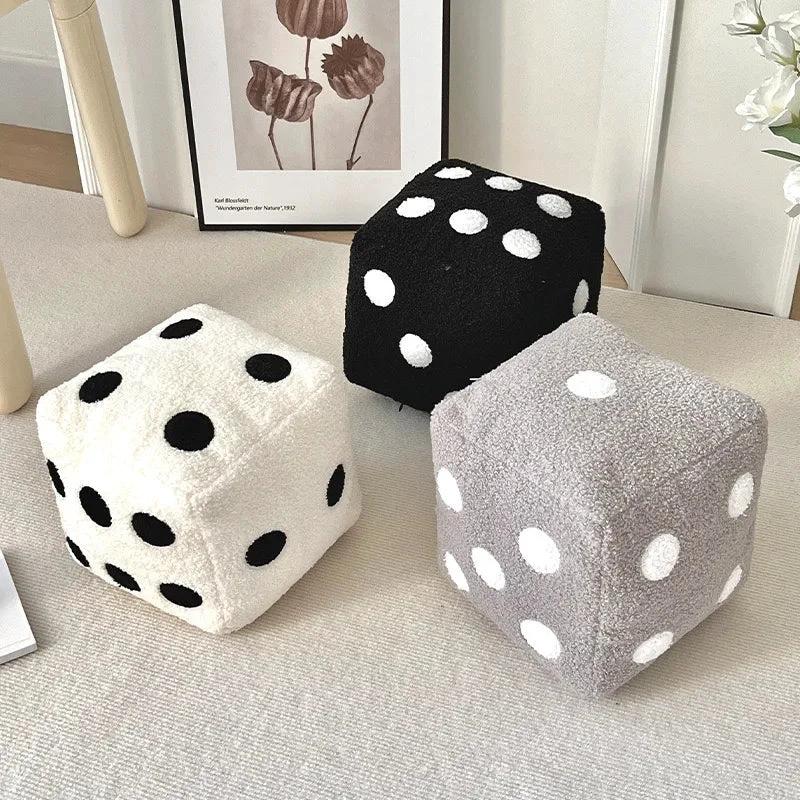 Dice Plush Cushion by Bowlift