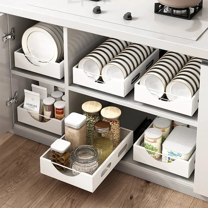 Under the Cabinet Smart Dish Organizer Rack by BowLift