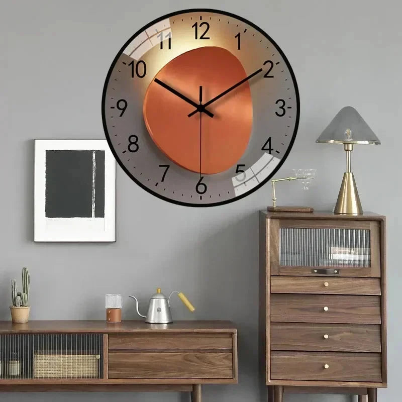 SilentTime - Digital Wall Clock in Classic Style - 8 Inch Bowlift by Bowlift