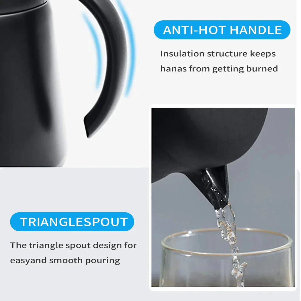 ThermoBrew Insulated Carafe | Stainless Steel 304 | Double-Walled & Vacuum Insulated | 6h Hot / 12h Cold | 0.5 L by BowLift