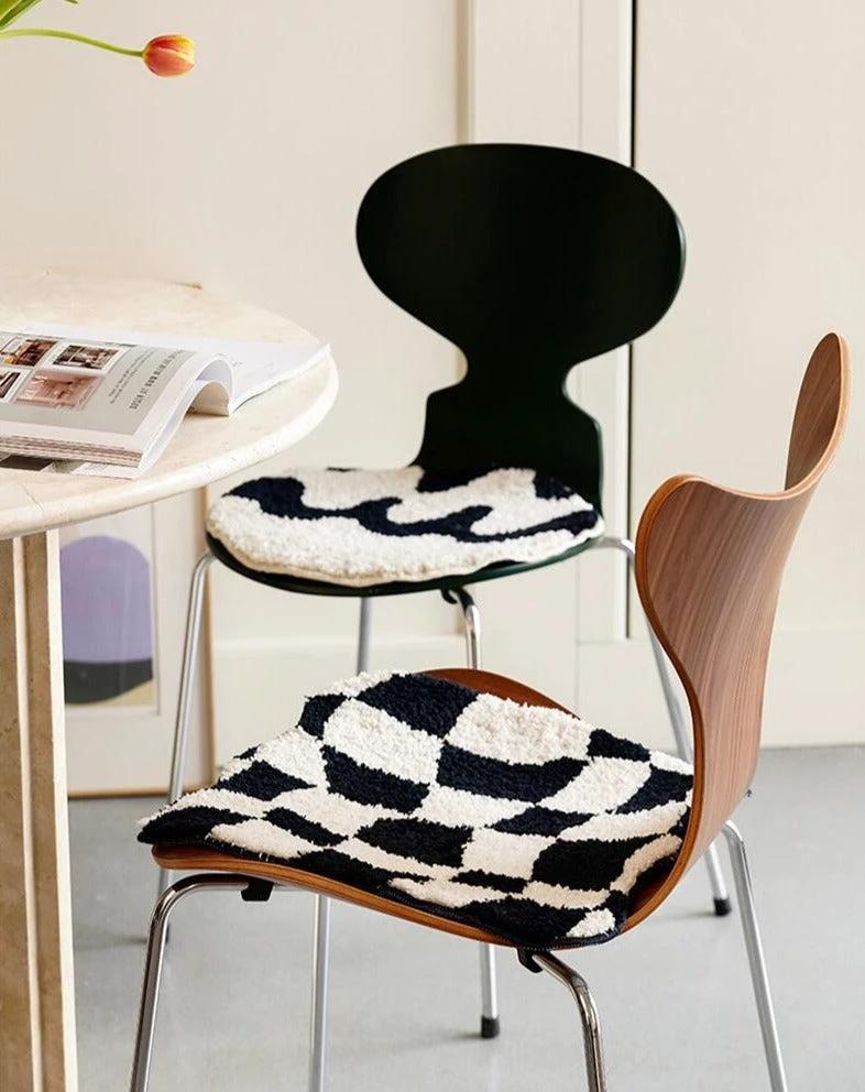 Wavy Grid Seat Cushion by Bowlift