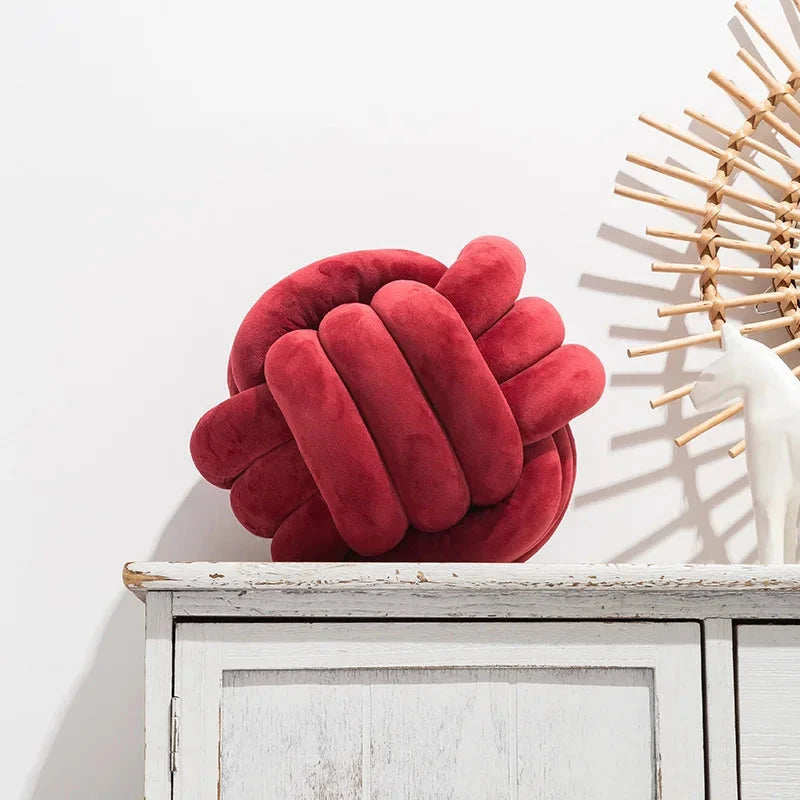 Plush Knot Cushion (Velvet) by Bowlift