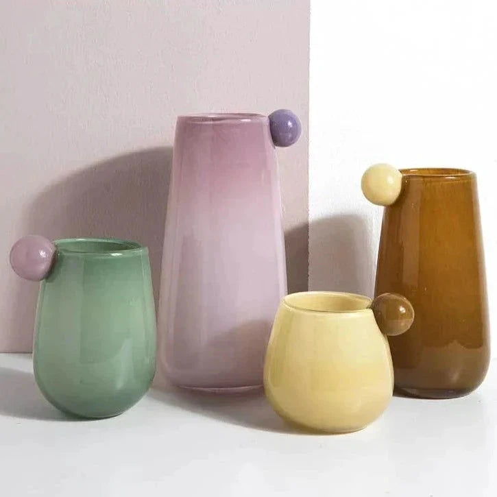 Globe Glass Chubby Vase by Bowlift