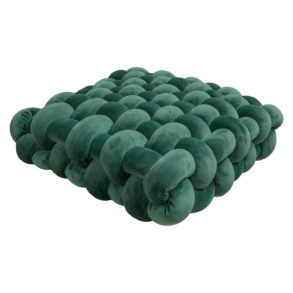 Chunky Woven Knot Cushion by Bowlift